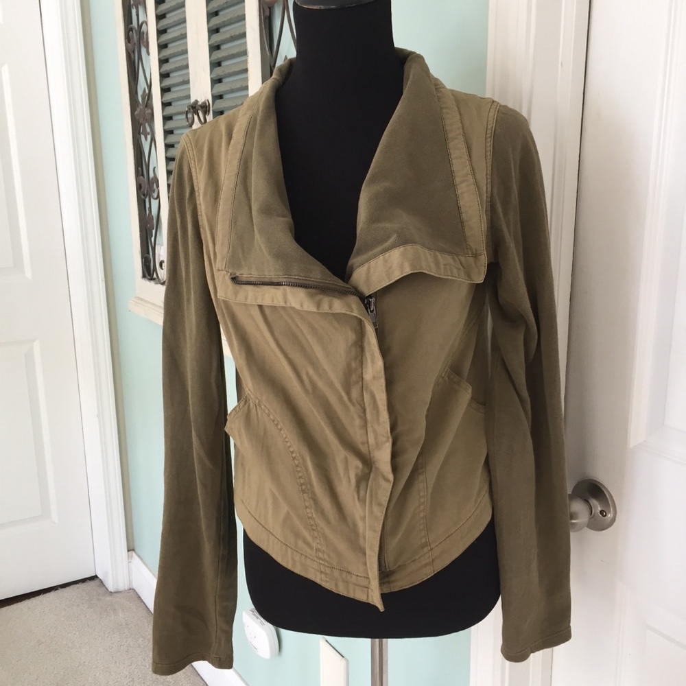 Thread Supply Zip Up Army Green Jacket  Size M